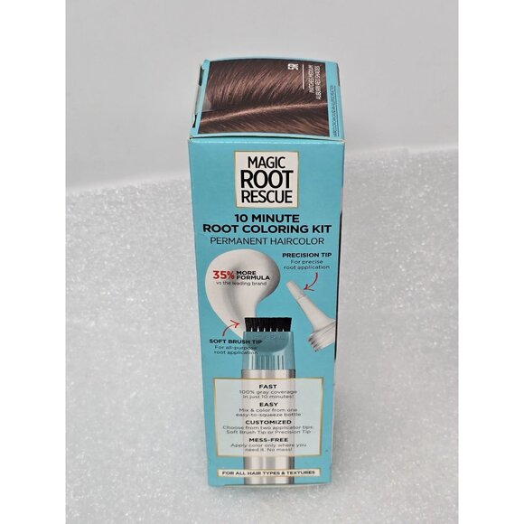 LOreal Paris Magic Root Rescue Permanent Haircolor Kit 5R Medium Auburn Red - Picture 2 of 4